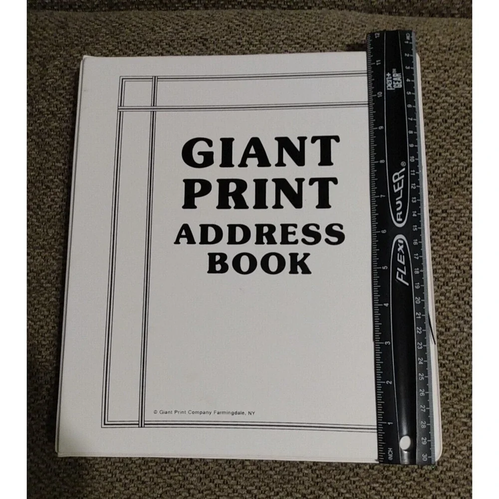 The Giant Print Address Book New, Not Used Vision Impaired Seniors Elderly Help